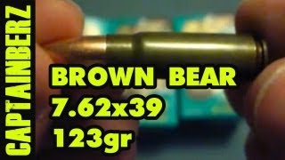 762x39 Brown Bear 123gr FMJ [upl. by Nylinnej]