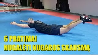 6 Pratimai nugalėti nugaros skausmą [upl. by Elwira976]