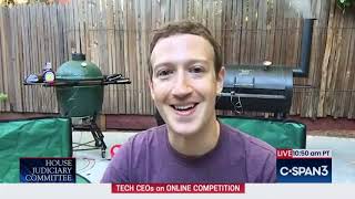 Zuckerberg smoking meats while getting grilled by Congress [upl. by Ylro]