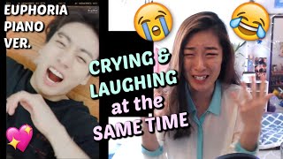 BTS JUNGKOOK  Euphoria Piano Version JK memories by BTS REACTION [upl. by Faline]