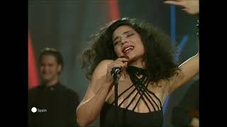 Bandido Azúcar Moreno Spain 1990 Eurovision songs with live orchestra [upl. by Daegal]