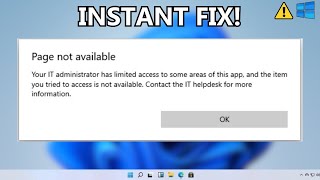 How to Fix Your It Administrator Has Limited Access Windows 11 [upl. by Whitford]