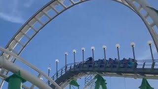 Man jumps out of rollercoaster after lap bar unlocks midride [upl. by Bartlett]