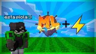 Jugando en Minelatino Skywars Gane 2 v 🧡🏹 [upl. by Yaluz549]