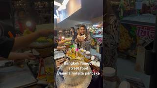 Bangkok lo na favourite food idi naveenavlogs food bangkokstreetfood banananutellapancake [upl. by Dawaj]