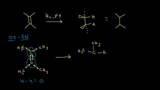 Hydrogenation  Alkenes and Alkynes  Organic chemistry  Khan Academy [upl. by Gessner]