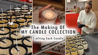 CRAFTING EACH CANDLE The Making Of My Candle Collection  XO MaCenna [upl. by Tiram]