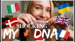 SHOCKING DNA TEST RESULTS  MyHeritage DNA Kit [upl. by Anaej85]