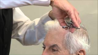 Mad Men Hairstyle – John Slattery Hairstyle Scissor Over Comb  Part 1 [upl. by Cherry]