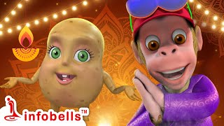 Bandar Mama Ko Kya Chaahie  Diwali Shopping Kids Play  Hindi Rhymes amp Cartoons  Infobells [upl. by Lezti]