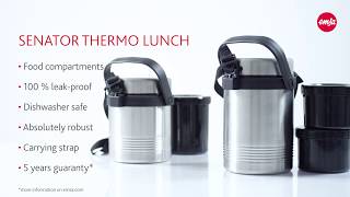 EMSA SENATOR Thermo Lunch food flask [upl. by Dumanian23]