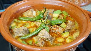 CARNE DE PUERCO CON CALABACITAS RECETA ECONÓMICA Y BUENÍSIMA [upl. by Nahtanaoj]