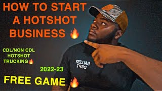 STARTING A HOTSHOT TRUCKING BUSINESS 202324 [upl. by Ollecram]