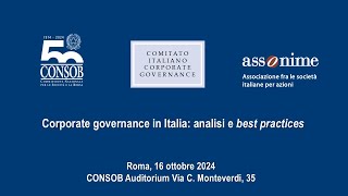 Corporate governance in Italia analisi e best practices [upl. by Asir195]