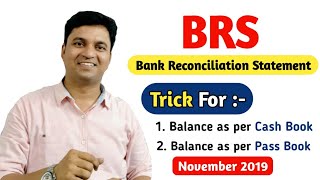 CA Foundation BRS Trick l Bank reconciliation statement [upl. by Dilan]