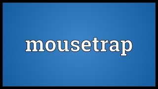 Mousetrap Meaning [upl. by Dawes752]