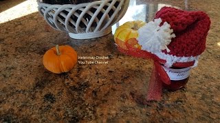 Crochet Quick Easy Santa Doll Hat DIY Tutorial [upl. by Kcaj]