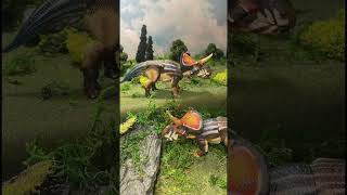 Zuniceratops pair grazing dinosaurs toydinosaur dino ceratopsian Sound effects by Zapsplatcom [upl. by Ayoras256]