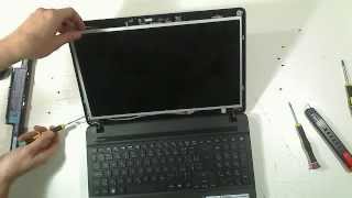 Packard Bell EasyNote TS11HR ModelP5WS0 výměna displeje  screen replacment LCD Display Shop [upl. by Neveda]