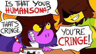 Drawing DELTARUNE characters as HUMANS [upl. by Liatnahs304]