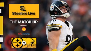 Steelers at Browns Preview  Steelers Live The Match Up  Pittsburgh Steelers [upl. by Weinert]