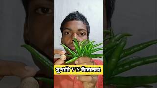 সুপারিVSকাঁচালঙ্কা ইটিং ভিডিওআশ্চর্যজনক খাওয়াBetel nut VSgreen chilli eating videoamazing eating [upl. by Happy]