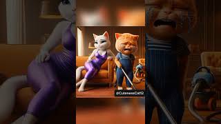 Torture of Stepmother shorts cat cartoon kitten aicat cutecat [upl. by Shanly]