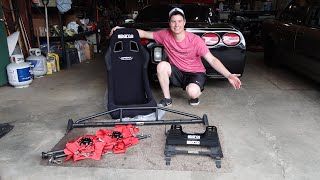 C5 Corvette Sparco Racing Seat and Brey Krause Harness Bar Install [upl. by Aliet]