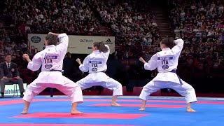 22 Karate Japan vs Italy Final Female Team Kata WKF World Karate Championships 2012 [upl. by Alveta149]