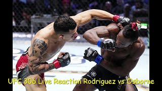 UFC 306 Live Reaction Rodriguez vs Osborne [upl. by Kopple]