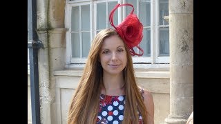 How to make a sinamay fabric flower DIY fascinator headpiece tutorial [upl. by Notsnhoj]