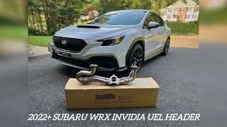 2022 Subaru WRX Invidia UEL Header Unboxing and Install [upl. by Alis]