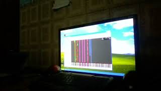 MIDI Mission Impossible on Piano From Above in Windows XP [upl. by Ihteerp654]