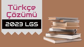 2023  LGS Türkçe Çözümü [upl. by Eignat922]