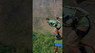 Perfect bungee jumping from 228M world 2nd highest thecliff [upl. by Aissirac183]