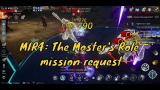 MIR4 The Masters Role mission request  Heavens Way Labyrinth 3F [upl. by Yelahc]