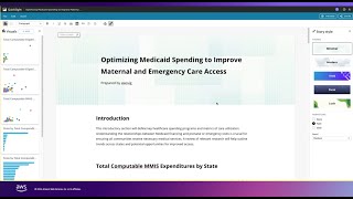 Medicaid Healthcare Industry Demo Amazon Q in QuickSight [upl. by Steep]