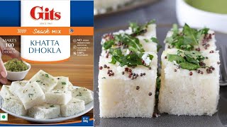 Gits Instant Khatta Dhokla Snack Mix  How to make Khatta Dhokla with Gits Recipes gitsfood [upl. by Denn]