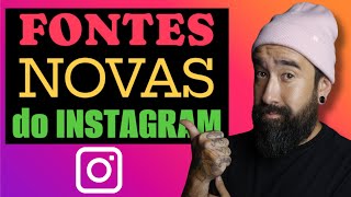 COMO USAR AS FONTES NOVAS DO INSTAGRAM [upl. by Yrehcaz]