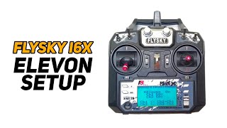 How to Setup Elevons for RC Plane  Flysky FSi6X Transmitter Setup [upl. by Otaner]