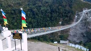 NEPAL  one of the longest suspension bridge [upl. by Arabeila]