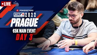 EPT PRAGUE 2022 €5K MAIN EVENT – DAY 3  LIVE ♠️ PokerStars [upl. by Nivled65]