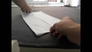 How to fold a Military Handkerchief  White Hanky [upl. by Shih]