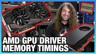 AMD GPU Memory Timing Level Benchmark Using Driver Option [upl. by Bethesde336]