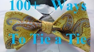 Animated How to Tie a Bow Tie step by step instructions no hands to get in the way [upl. by Pegg]