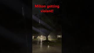 Milton is picking up wind speedThe worst will be over us in an hour or so hurricane usa florida [upl. by Nylacaj]