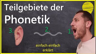 Teilgebiete der Phonetik artikulatorische akustische amp auditive Phonetik [upl. by Jonell]