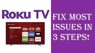 How To Fix Almost All Roku TV IssuesProblems in Just 3 Steps  Roku Not Working Restart Update [upl. by Ltney342]