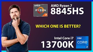 AMD Ryzen 7 8845HS vs INTEL Core i7 13700K Technical Comparison [upl. by Aihsotal532]