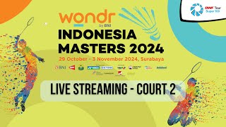 Court 2  WONDR BY BNI INDONESIA MASTERS 2024 DAY 5 [upl. by Nylireg120]